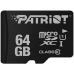 Карта пам'яті 64 GВ Patriot LX Series МicroSDXC UHS-I Сlass 10 чорний