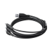 Кабель 3в1 USB/Apple Lightning+Type-C+microUSB 0.8 м Baseus Ultra Fast 3.5 A чорний