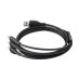Кабель 3в1 USB/Apple Lightning+Type-C+microUSB 0.8 м Baseus Ultra Fast 3.5 A чорний