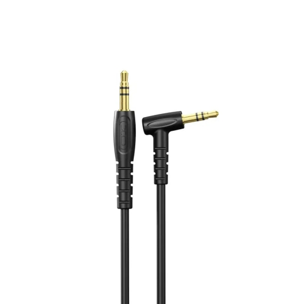 Перехідник 3.5 мм AUX F/3.5 мм AUX М 1 м XO NB-R272 Elbow чорний