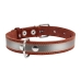 Нашийник для собак L світловідбиваючий Collar 02986 шкіра 35 мм 48-63 см коричневий