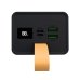 Універсальна мобільна батарея 40000 mAh XO PR130 22.5 W повербанк LED лампа чорний
