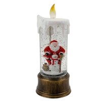 Нічник музичний новорічний LED Свічка HC-G030 USB від батарейок 10 х 10 х 25 см різнобарвний