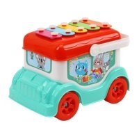 Іграшковий ксилофон Автобус Technok Toys 9857 17.5 см блакитний з червоним