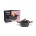 Каструля мармурове покриття Hölmer CR-1325-FAMWL Natural з кришкою 2.5 л чорний