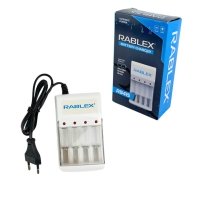 Зарядний пристрій 4хААА/АА Rablex RB-415 білий
