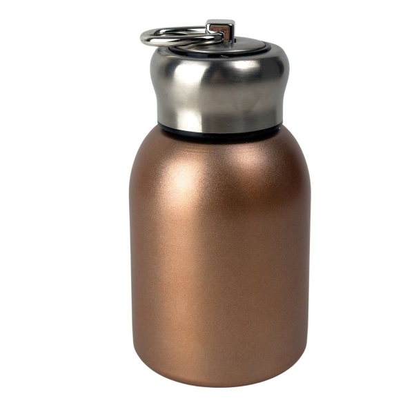 Термос нержавіюча сталь 0.3 л B25-13 з кільцем золотистий