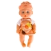 Пупс 2549 у помаранчевому комбінезоні з ванною та аксесуарами шарнірний 26 см