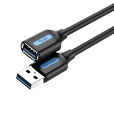 / Кабель Vention USB 3.0 A Male to A Female Extension Cable 2M black PVC Type (CBHBH) new