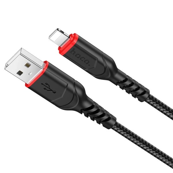 Кабель USB/Apple Lightning 1 м Hoco X59 2.4 А чорний