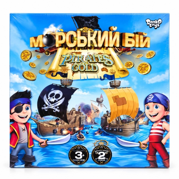 Настільна розважальна гра "Морський бій. Pirates Gold" укр new
