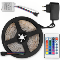 Світлодіодна RGB стрічка 5м 2835 RGB з контролером та блоком живлення new