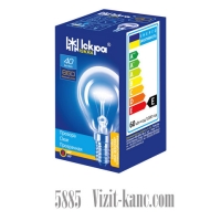 / Лампа розжарювання Іскра R14 40 WT Кулька  ГОФРА