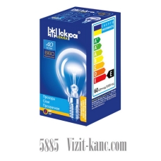 / Лампа розжарювання Іскра R14 40 WT Кулька  ГОФРА