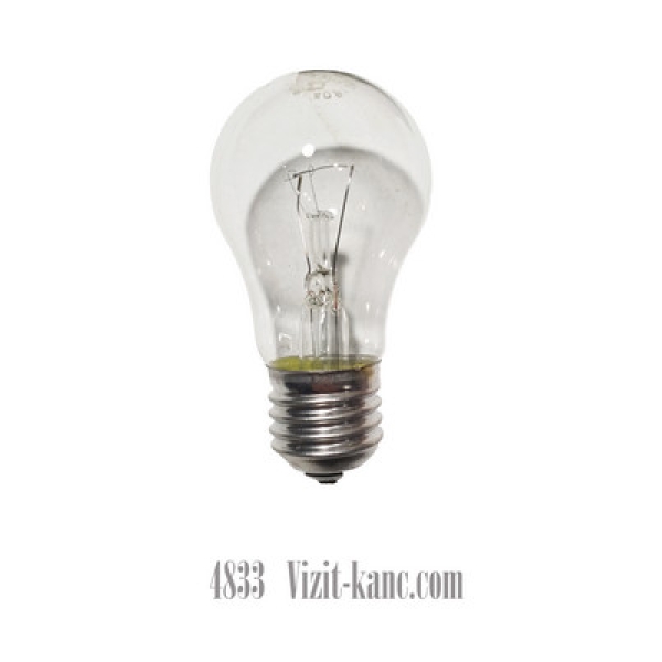 / Лампа розжарювання Іскра R27 60 WT Кулька ГОФРА