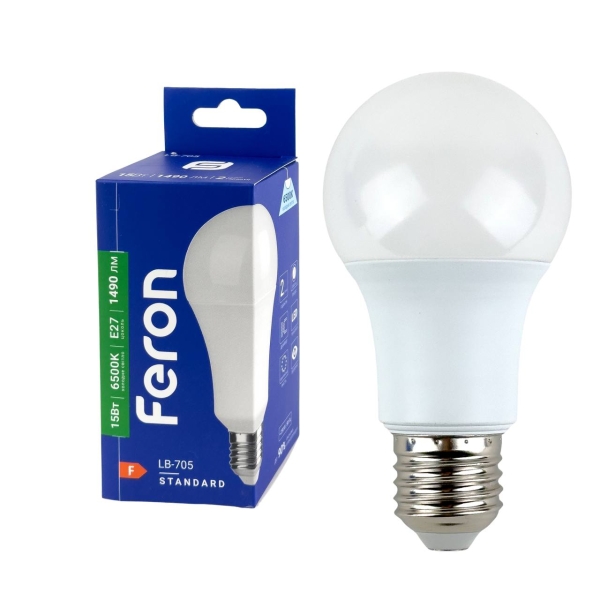 Лампа світлодіодна LED Feron LB-705 E27 15W 6500K 1490Lm холодний