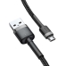 / Кабель Baseus Cafule Cable USB For Micro 2.4A 1m Gray+Black new