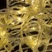 Світлодіодна гірлянда-завіса прозорий дріт 400 LED Euro Led 3 х 2 м 8 режимів теплий білий