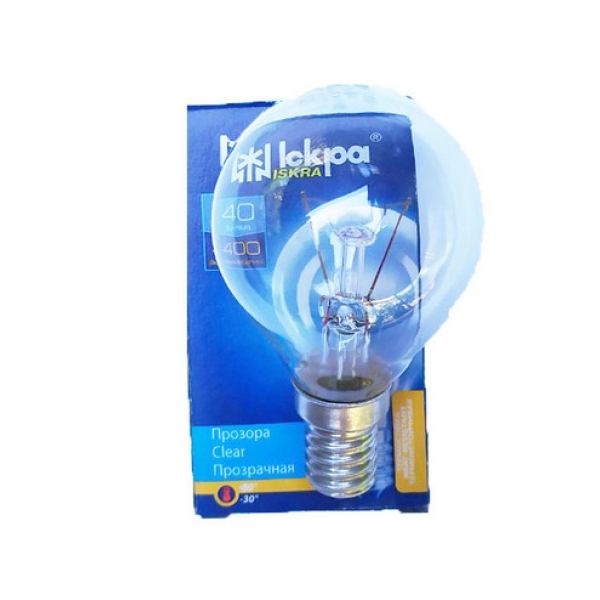 / Лампа розжарювання Іскра R14 40 WT Свічка