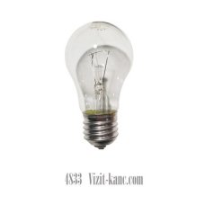 / Лампа розжарювання Іскра R27 60 WT Кулька ГОФРА