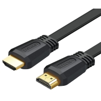 Кабель HDMI/HDMI 3 м UGREEN ED015 Flat Cable чорний