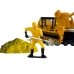 Іграшковий набір машинок 4в1 Будівельний транспорт PT-2021 з фігурками метал 10 см жовтий