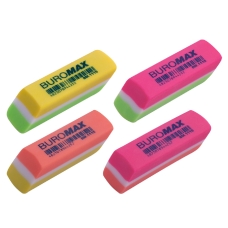Гумка для затирання BuroMAX BM1115 53 мм мікс