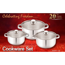 Набір каструль з нержавіючої сталі Стрейт 7364  V 1,75 / 2,25 / 4,5 л new