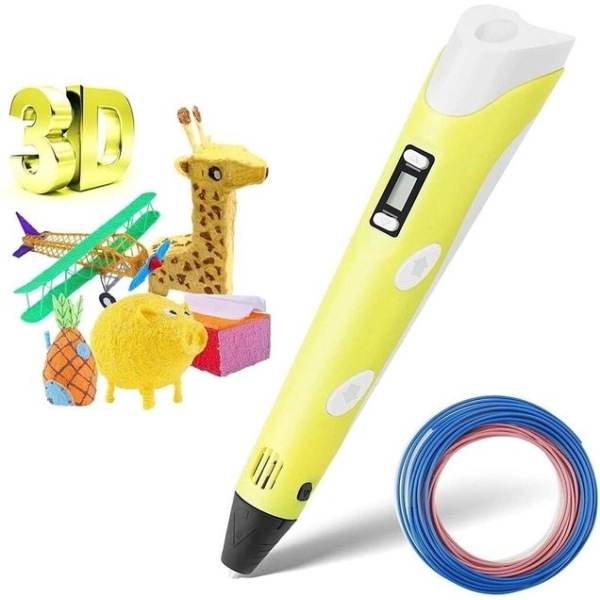 3D ручка 3DPEN-2 LCD-дисплей пластик Жовтий