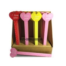 / Лінійка дерев'яна фігурна 15см Серце