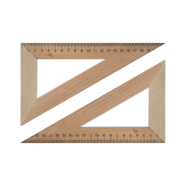/ Трикутник дерев'яний 22см 60х90х30,