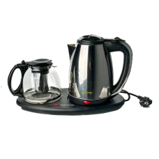 Набір електрочайник з заварником Rainberg RB-2504 нержавіюча сталь 2 л сріблястий