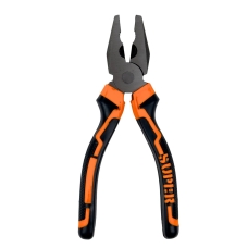 Плоскогубці комбіновані QW-8G 200 мм чорний з помаранчевим