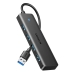 USB-хаб зовнішній 4 порти UGREEN CM219 0.15 м чорний USB-хаб зовнішній 4 порти UGREEN CM219 0.15 м чорний