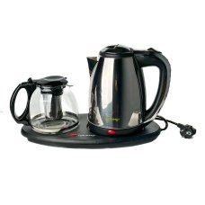 Набір електрочайник з заварником Rainberg RB-2504 нержавіюча сталь 2 л сріблястий