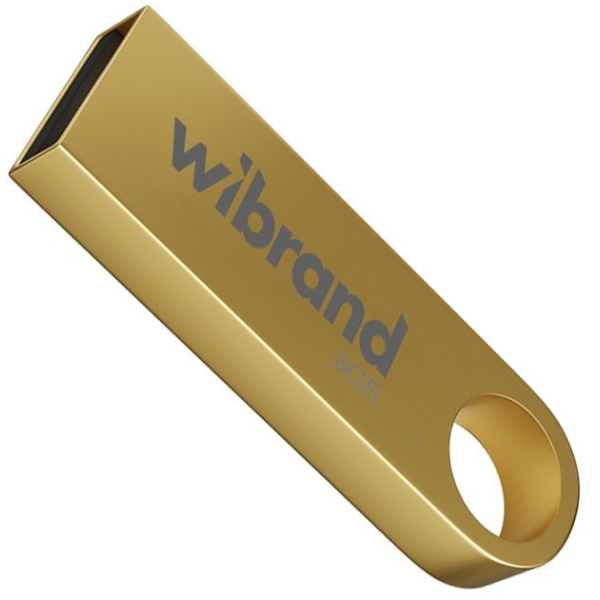 Флеш пам'ять USB 8 GB Wibrand Puma USB 2.0 золотистий