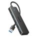 USB-хаб зовнішній 4 порти UGREEN CM219 0.15 м чорний
