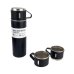 Термос пластик 0.5 л Vacuum Bottle з 3 чашками чорний Термос пластик 0.5 л Vacuum Bottle з 3 чашками чорний