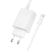 Зарядний пристрій з кабелем USB+Type-C/Type-C 1 м BOROFONE BAS76A Source 30 W білий