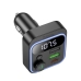 FM-трансмітер модулятор Hoco E85 Tiger Bluetooth USB+Type-C з дисплеєм чорний