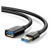 Кабель подовжувач USB/USB 3 м UGREEN US129 чорний