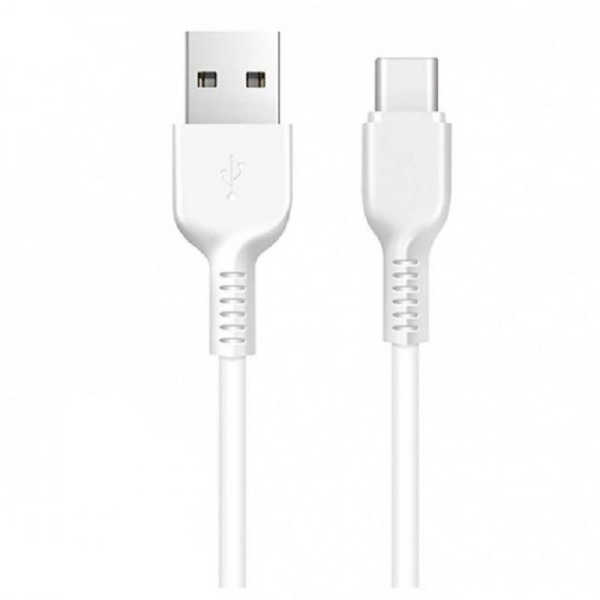 Кабель HOCO X20 USB to Type-C 3A, 1m, PVC, TPE connectors, White new