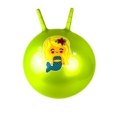 М'яч для фітнесу дитячий Русалонька з ручками 40 см салатовий