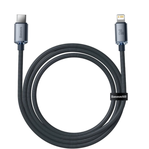 Кабель Baseus Crystal Shine Series Fast Charging Data Cable Type-C to iP 20W 2m Black new