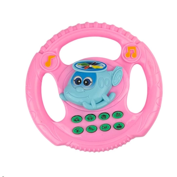 Інтерактивна іграшка Кермо 3280B зі звуковими ефектами 16.5 см рожевий