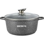 Каструля гранітне покриття Empire EM-7342 Грей з кришкою 4 л сірий