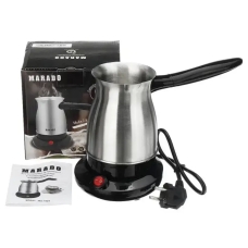 Турка-кавоварка електрична Marado MA-1628 нержавіюча сталь 600 Вт 600 мл сріблястий