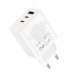 Зарядний блок живлення 2хType-C+USB HOCO C126A Pure 40 W 12 V 1.67 A білий Зарядний блок живлення 2хType-C+USB HOCO C126A Pure 40 W 12 V 1.67 A білий
