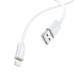 Кабель USB/Apple Lightning 1 м BOROFONE BX55 2.4 А білий Кабель USB/Apple Lightning 1 м BOROFONE BX55 2.4 А білий