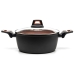 Каструля антипригарне покриття Hölmer CR-1342-SBMCL Carrot з кришкою 4.2 л чорний